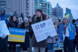 Ukraine protests against Russia